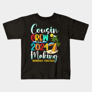 Cousin Crew 2024 Summer Vacation Beach Family Matching Kids T-Shirt